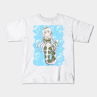 Snowflake Eel Mermaid Kids T-Shirt